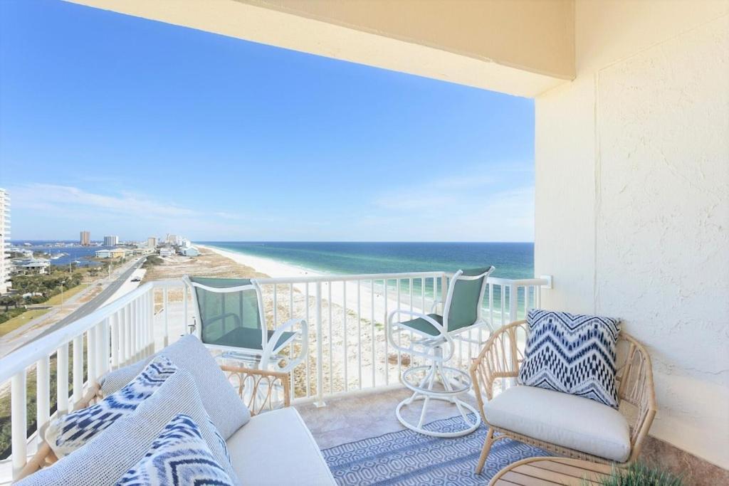 Ocean Front Penthouse Suite Panoramic Views Of Gulf,Pensacola Beach,Pier, & Bay Buitenkant foto